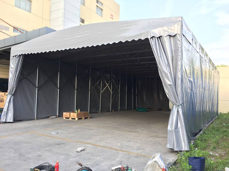 室外手动推拉棚